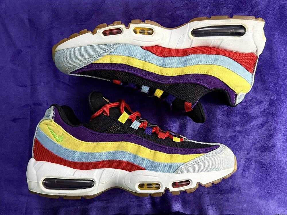 Nike Air Max 95 Shoes Mens Size 11 What The Heart Sun Patch CK5669-400 Pre Loved